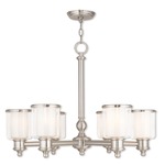 Middlebush Chandelier - Brushed Nickel / Clear