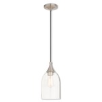 Signature 40608/32 Pendant - Brushed Nickel / Clear