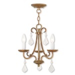 Daphne Chandelier - Antique Gold Leaf