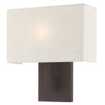 Hayworth Wall Sconce - Bronze / Oatmeal