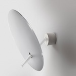 Lua Wall Light - White / Brushed Aluminum