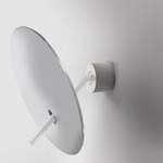 Lua Wall Light - White / Brushed Aluminum