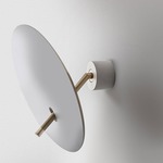 Lua Wall Light - White / Gold Silver