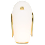 Noot Noot Pet Table Lamp - Gold / Matte White