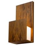 Clean Pocket Wall Sconce - Imbuia / White Acrylic