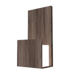 Clean Pocket Wall Sconce - American Walnut / White Acrylic