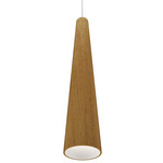 Conical Tall Pendant - Blonde Freijo