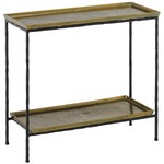 Boyles Side Table - Black / Antique Brass