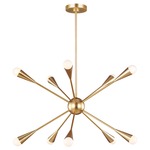 Jax Chandelier - Burnished Brass