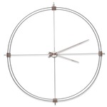 Delmori Wall Clock - Black / Walnut