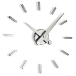 Puntos Suspensivos Wall Clock - Chrome / Steel