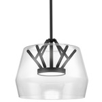 Deco Pendant - Black / Clear