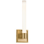 Rona Wall Sconce - Brushed Gold / White Opal