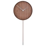 Swing Wall Clock - Walnut / Polished Steel