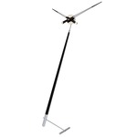 Pisa Chrome Floor Clock - Chrome / Black