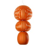 Totem Pendant - Brushed Nickel / Orange Wood