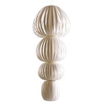 Totem Pendant - Brushed Nickel / Ivory White Wood