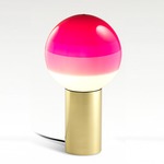 Dipping Light Table Lamp - Brushed Brass / Pink