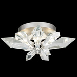 Foret Ceiling Light Fixture - Silver Leaf / Crystal
