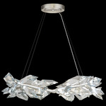 Foret Pendant - Silver Leaf / Crystal