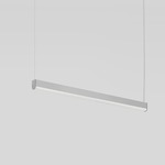 Ledbar Round Direct Linear Suspension - Aluminum / Frosted