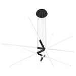 Pix Sticks Tie Stix Metal Suspension with Power - Satin Black / White