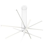 Pix Sticks Tie Stix Metal Suspension with Power - White / Satin Nickel