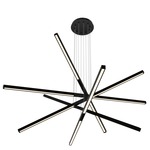 Pix Sticks Tie Stix Wood Suspension with Remote Power - Satin Black / Wood Espresso