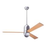 Cirrus DC Ceiling Fan - Brushed Aluminum / Maple