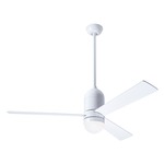 Cirrus DC Ceiling Fan with Light - Gloss White / White