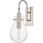 Ivy Wall Sconce - Polished Nickel / Clear