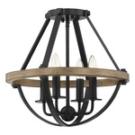 Bartlett Semi Flush Ceiling Light - Earth Black