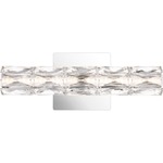 Luster Bathroom Vanity Light - Polished Chrome / Crystal