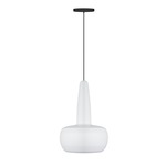 Clava Pendant - Black / Matte White