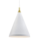 Dorothy Tall Pendant - White