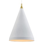 Dorothy Tall Pendant - White