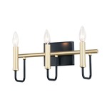 Sullivan Bathroom Vanity Light - Gold / Black