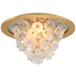 Jasmine Ceiling Light Fixture - Gold Leaf / Clear