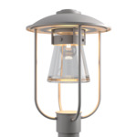 Erlenmeyer Outdoor Post Light - Coastal Burnished Steel / Clear