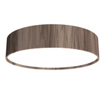 Cylindrical Ceiling Light - American Walnut / White Acrylic