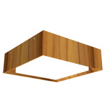 Squadro Miter Flush Mount - Teak / White Acrylic