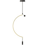 Liaison Pendant - Matte Gold / Black