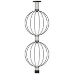 Liaison Double Multi Light Pendant - Black / Black