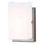 Vandeventer Wall Sconce - Brushed Nickel / White