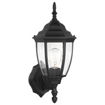 Bakersville Outdoor Wall Light - Black / Clear