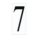 Number 7 Address Tile - White