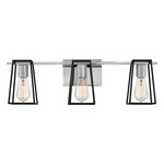 Filmore Bathroom Vanity Light - Chrome / Black