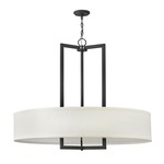 Hampton Large Drum Pendant - Buckeye Bronze / Off White