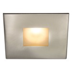 3IN Square Shower Trim - Brushed Nickel / Frosted