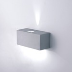Mini D9 2-Light Wall Light - Metallic Grey